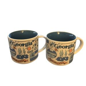 Starbucks Georgia been there series Mugs Collectible- Set of 2